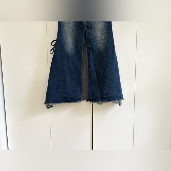 Dolls Kill Current Mood Misunderstood Tendencies Maxi Denim Skirt Size XXS - Picture 7 of 16